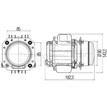 Hella LED-Abblend-u.-Fernscheinwerfer-Set, 12V - 1AL 010...
