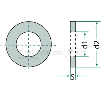 VPE100WR DIN440 13,5x44x4 VZ Kon-Scheibe
