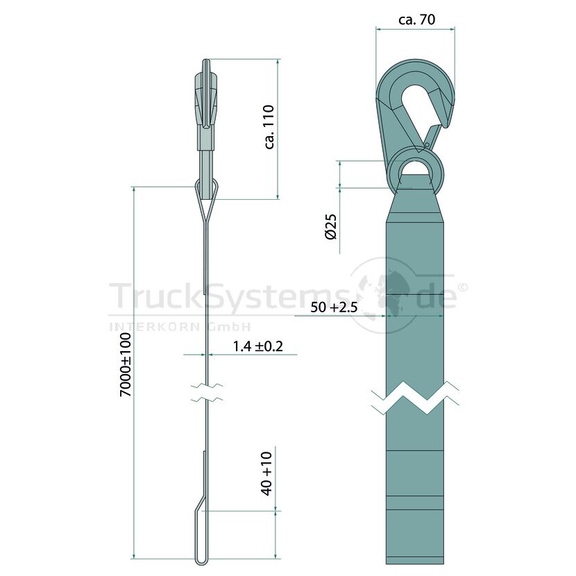 AL-KO Textil-Band Typ 901/900, Optima/Basic,7m - 1225631