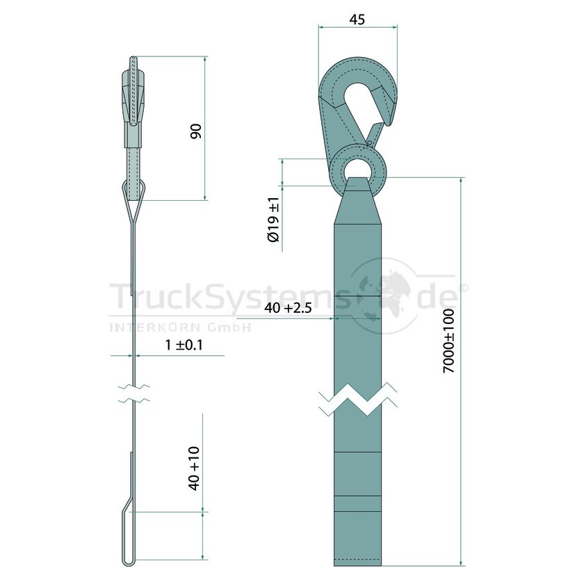 AL-KO Textil-Band Typ 501, Optima, 7 m - 1730043