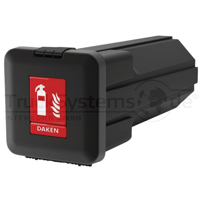 DAKEN Feuerlöscherk rot/schwarz 309x324x750mm