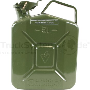 Benzinkanister UN oliv-grün Metall 5l