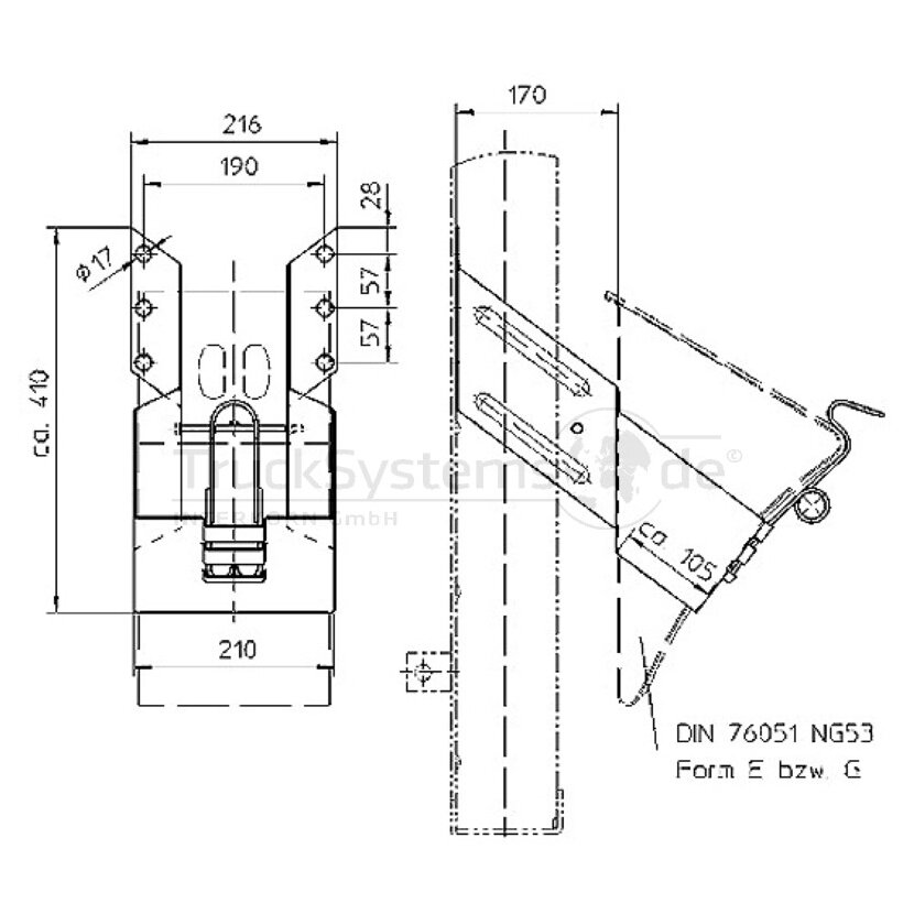 Haacon Halter für Unterlegkeil - 207221
