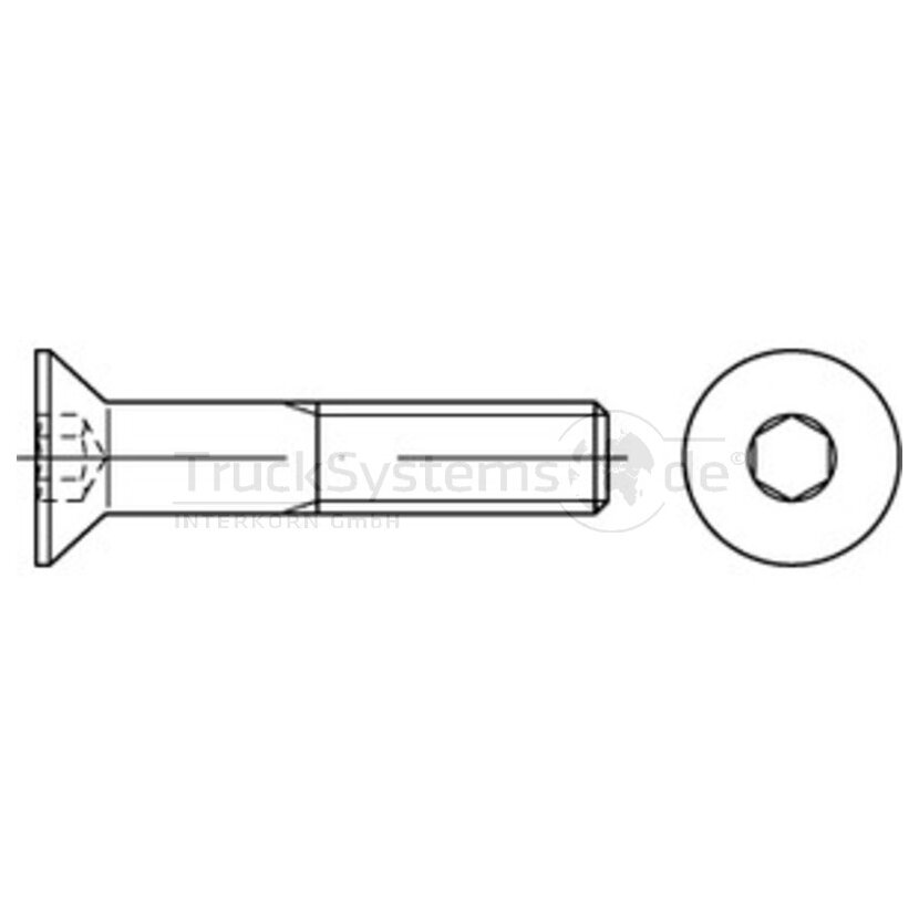 Senkschr.In6kt,DIN7991,10.9,M10x040,VE:1