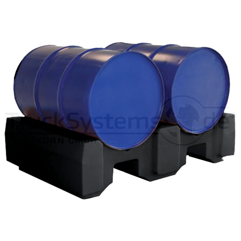 Jonesco Fasspalette für 2 Fässer (200 l) schwarz SJ200001 SJ200