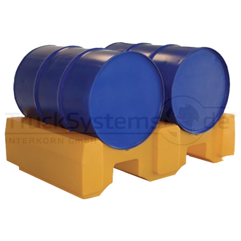 Jonesco Fasspalette für 2 Fässer (200 l), gelb - SJ-200-002 - SJ200002
