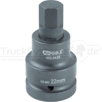 KS Tools Kraft Bit Stecknuss - Adapter, 1 x 22 - 450.0438...