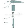 JOST Feder verzinkt, 3,2 x 20,5 x 65 mm - 645.001.021 -...