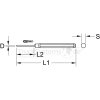 KS Tools Durchtreiber, Achtkant, Durchmesser 5mm - 162.0377 - 1620377