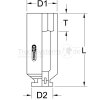 KS Tools 1/2 SK Kraft Stecknuss, lang, 14mm - 515.1114 - 5151114