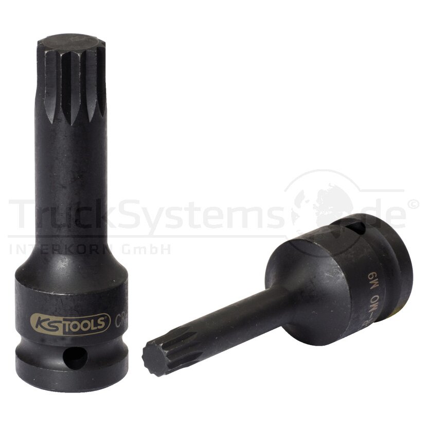 KS Tools 1/ 2 Kraft Bit Stecknuss XZN, lang, M5 - 911.0946 - 9110946