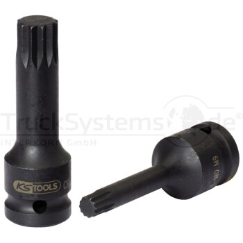 KS Tools 1/2 Kraft Bit Stecknuss XZN, lang, M10 -...