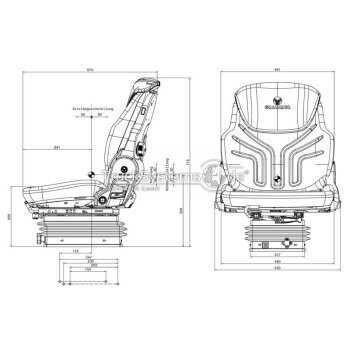 GRAMMER Schleppersitz Compacto Basic W - PVC - 1047331 -...