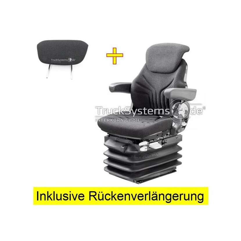GRAMMER Traktor Sitz - Luftsitz MSG 95G/721 - 1248637 - inklusive Rückenverlängerung & Armlehnen