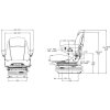 Schlepper Sitz Sears 5580 VIS