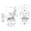 GRAMMER Traktor Sitz - Luft Sitz MSG 95G/721 - Stoff Matrix