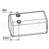 LKW Tank Dieseltank MB 700 l Alu