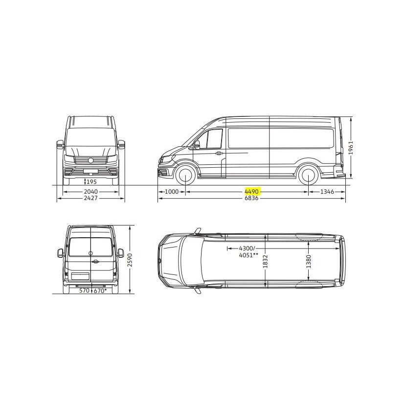 Volkswagen Crafter - MAN TGE Tank 150 l Alu - Modell 2018