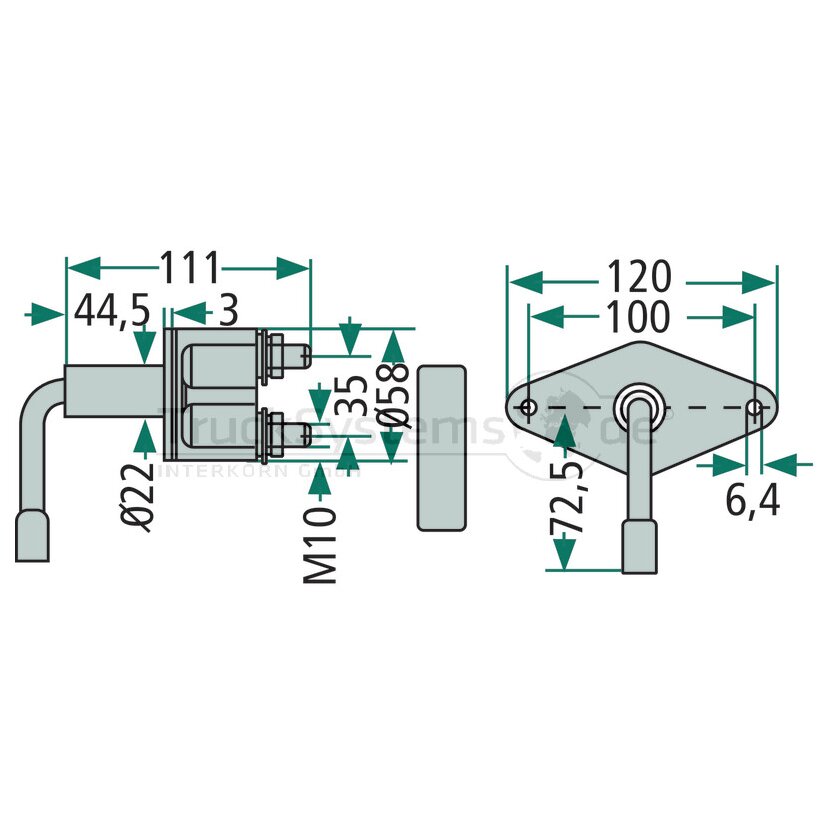 Hella Rundumleuchte 24Volt 2RL006846011 - 2RL 006 846-011 - 6EK 001 559-001 - 6EK001559001