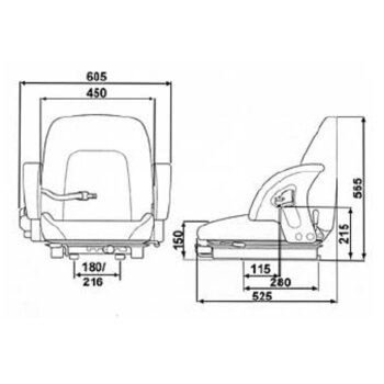 KAB 211 PVC passend für Stapler Industriefahrzeuge...