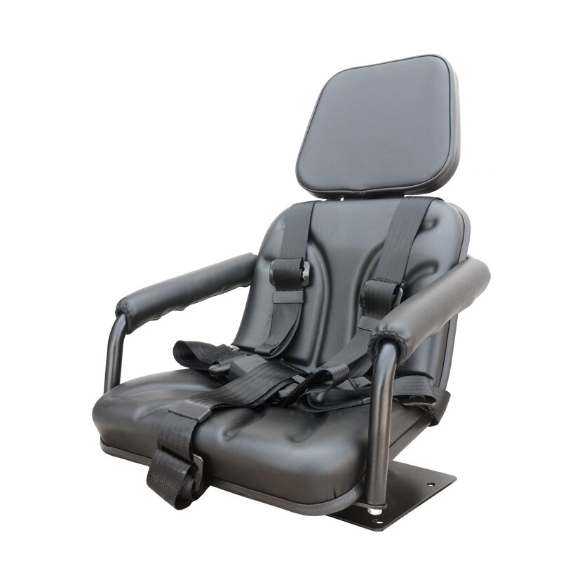 Kindersitz Buddy 2 Stoff schwarz inklusive 5-Punkt-Beckengurt