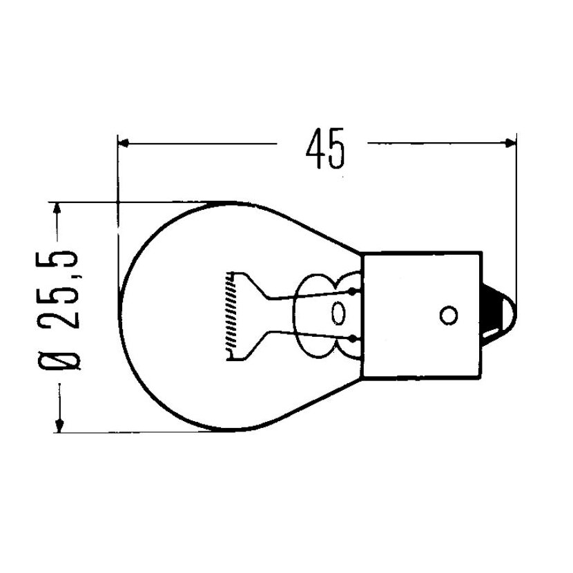 HELLA Glühlampe - 8GA 006 841-241 - 8GA006841241
