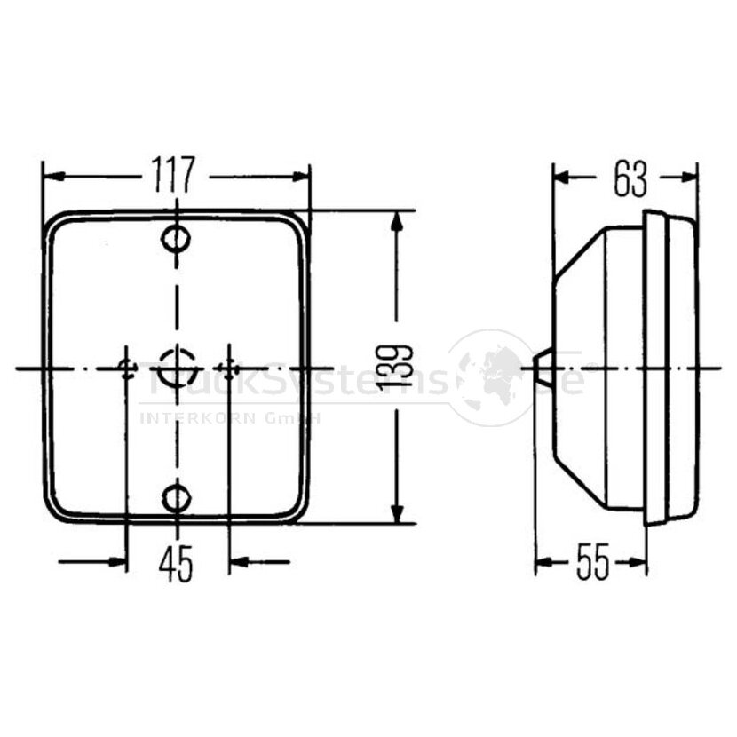 HELLA Heckleuchte - 2SA 003 236-041 - 2SA003236041