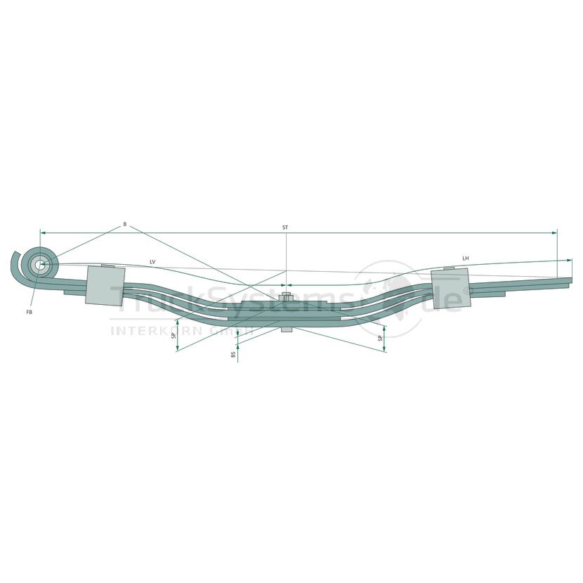 SCHOMÄCKER Parabelfeder für Anhaenger - 79060100