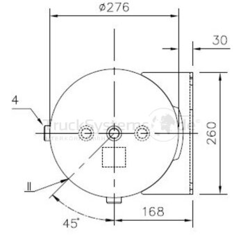 GIGANT Luftbehälter Durchmesser 276x1500mm,85, Stahl...
