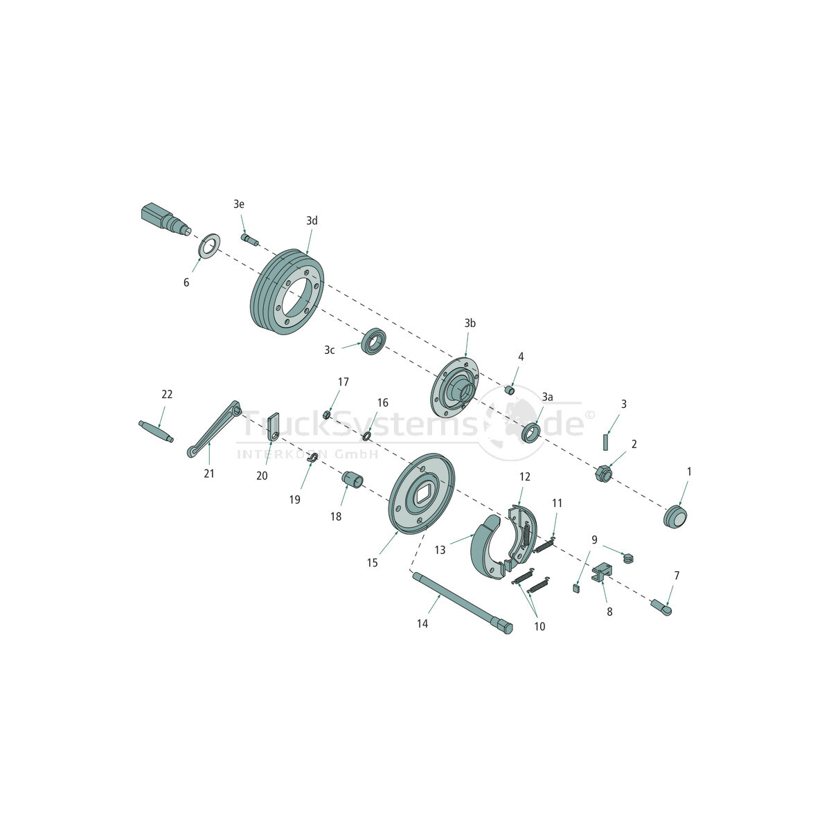 FAD Kronenmutter 36x2 Schlüssel 55x23, FAD - 328F006