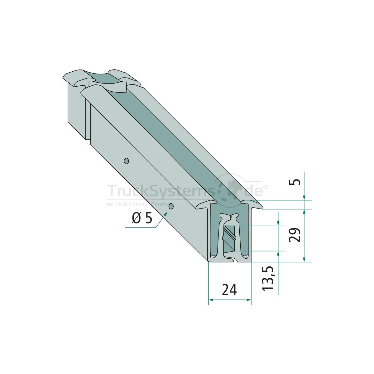 Pastore & Lombardi Stangenscharnier, 29 x 3200 mm - 020823498N