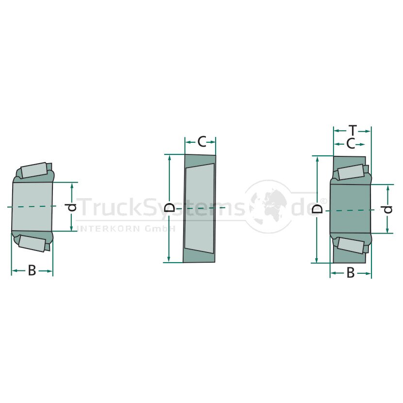 SAF-HOLLAND Zeichnungslager KHM218248 / HM218210 - 04200100600