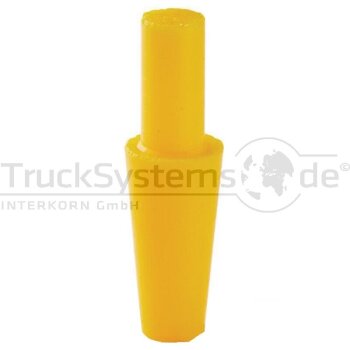 CGS Konischer Silikon Stopfen gelb10 Stück - 225307