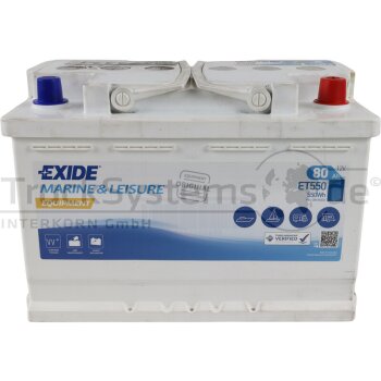 EXIDE Equipment ET550 (550Wh) 12V 80Ah - ET550