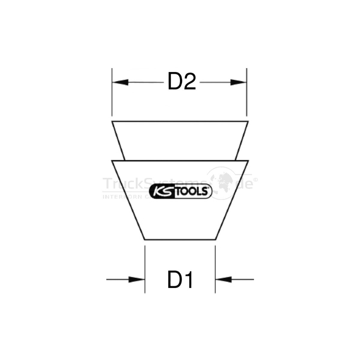 KS Tools Rundkeil,12x14mm - 140.5405