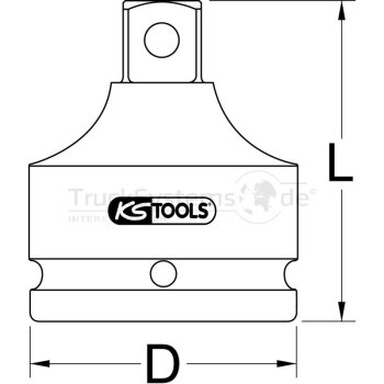 KS Tools 1 Kraft-Bit-Stecknuss InnenSK krz 19mm - 450.0477