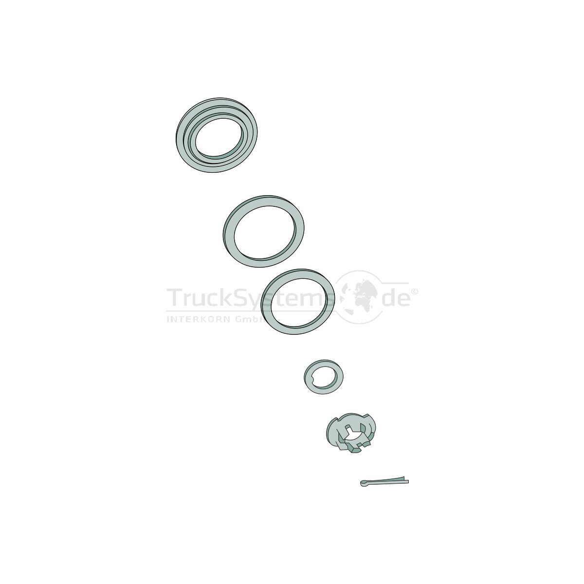 BPW Reparatursatz Lagerung GS 120 xx - 09.803.67.26.0