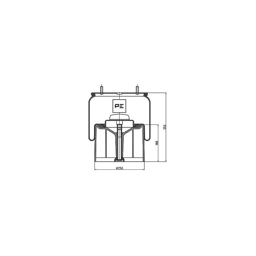 PE Automotive Federbalg, Luftfederung - passend für 084.059-74A - 08405974A - 21 983 303