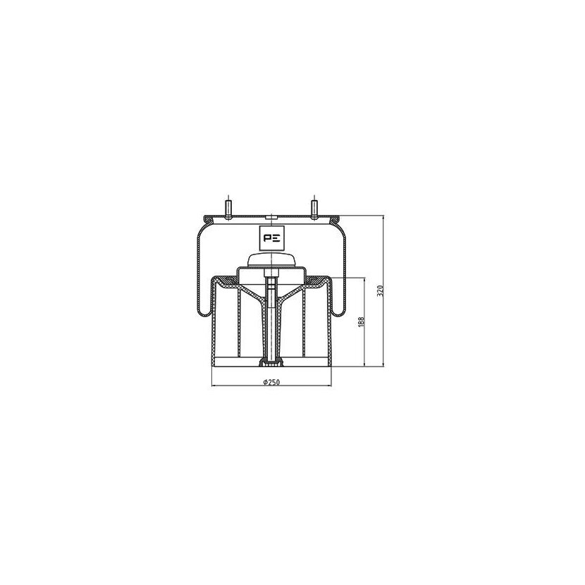 PE Automotive Federbalg, Luftfederung - passend für 084.084-73A - 08408473A - 05.429.43.45.0