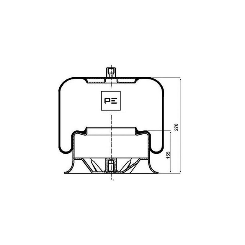 PE Automotive Federbalg, Luftfederung - passend für 084.111-71A - 08411171A - 942 320 01 17