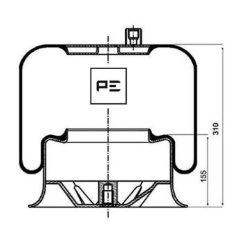 PE Automotive Federbalg, Luftfederung - passend für...