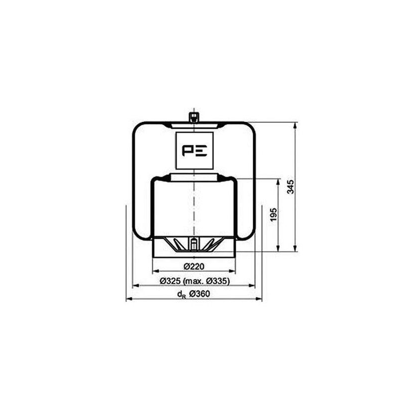 PE Automotive Federbalg, Luftfederung - passend für 084.115-74A - 08411574A - A9423203821