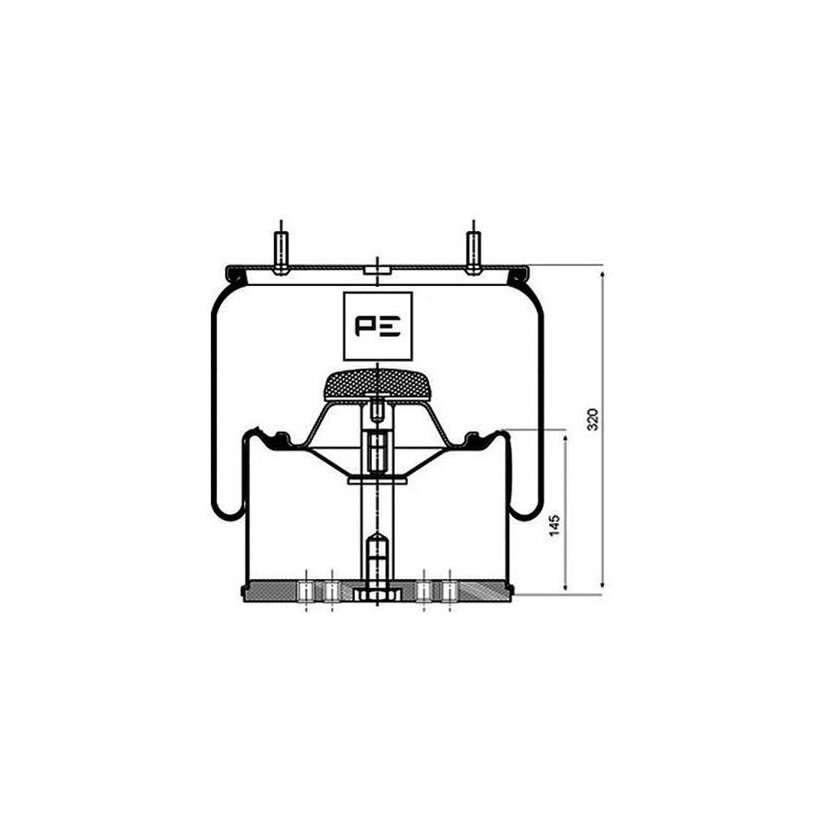 PE Automotive Federbalg, Luftfederung - passend für 084.116-72A - 08411672A - 05.429.41.31.1