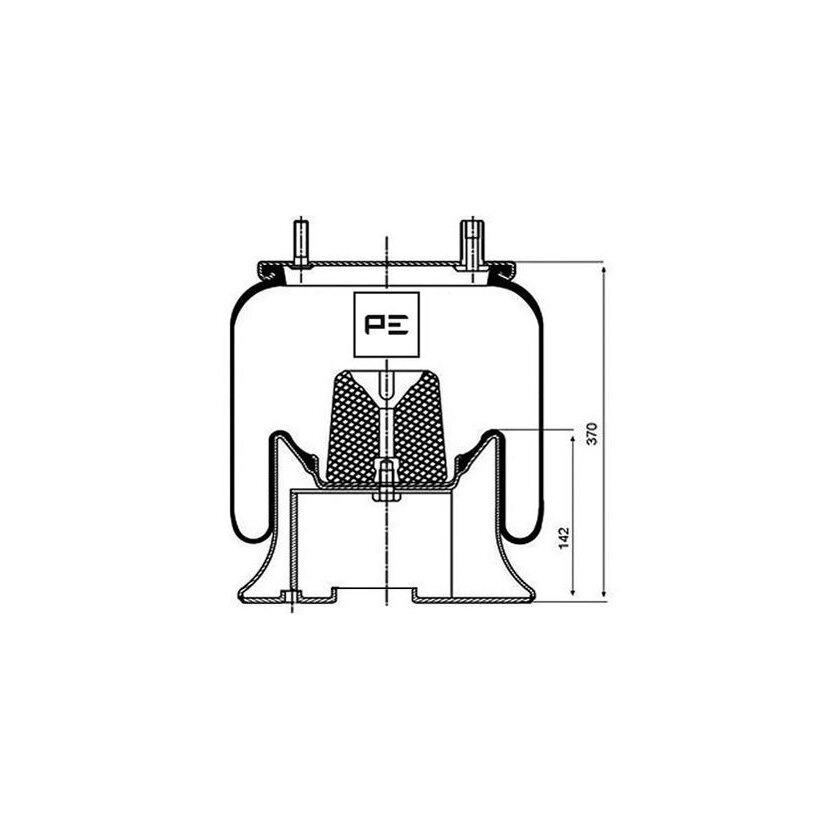 PE Automotive Federbalg, Luftfederung - passend für 084.181-71A - 08418171A - UJB 0207001