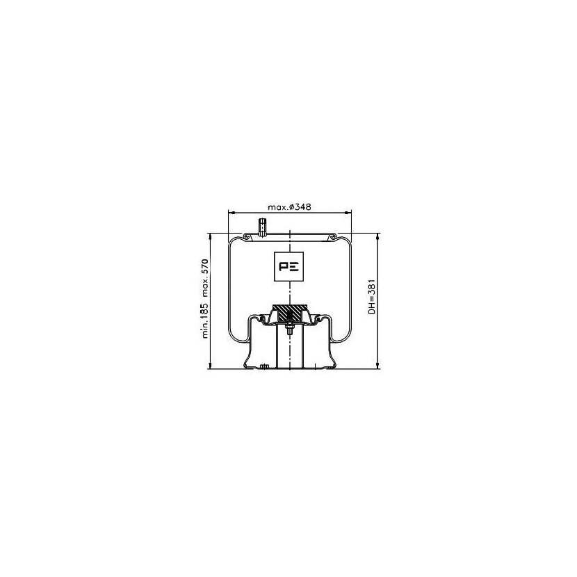 PE Automotive Federbalg, Luftfederung - passend für 084.199-71A - 08419971A - 946 328 04 01