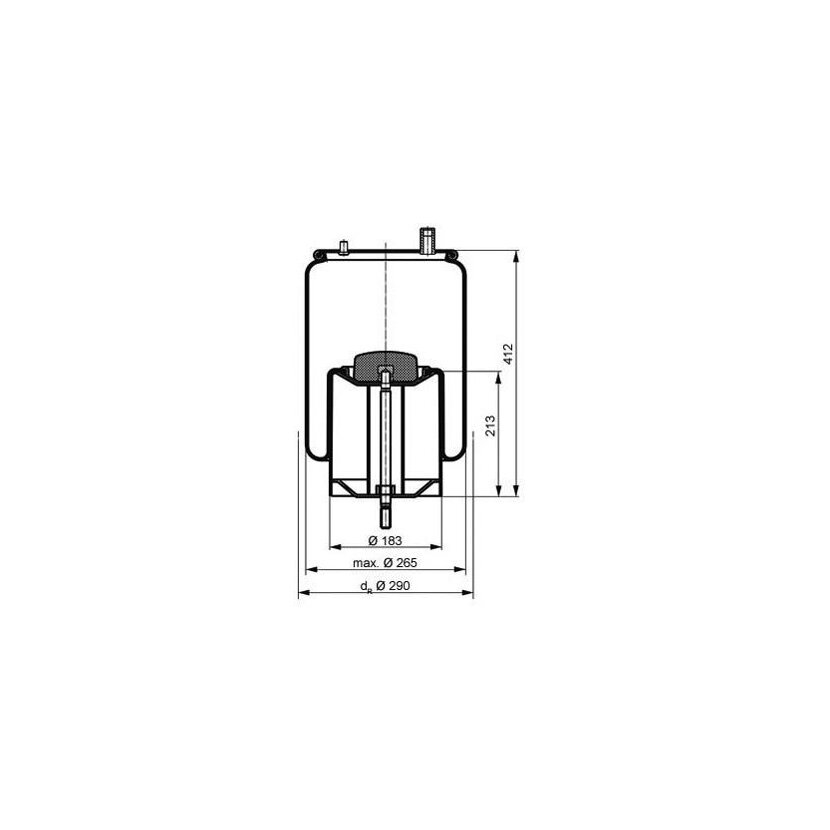 PE Automotive Federbalg, Luftfederung - passend für 084.258-71A - 08425871A - 20 757 541
