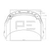 PE Automotive Bremstrommel - passend f&uuml;r 126.074-00A...