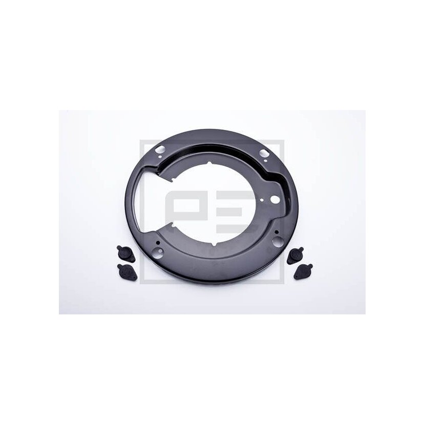 PE Automotive Abdeckblech, Bremstrommel - passend für 146.158-00A - 14615800A - 1 629 832