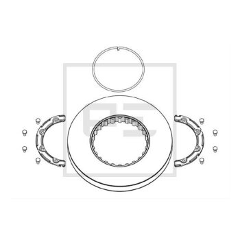 PE Automotive Bremsscheibe - passend für 146.211-00A...