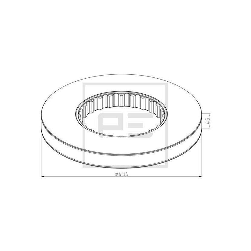 PE Automotive Bremsscheibe - passend für 146.211-10A - 14621110A - 003092710